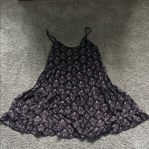 Mossimo Supply Co. Black and Pink Floral Top